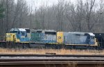 CSX 6414 & 2312 north of the tower